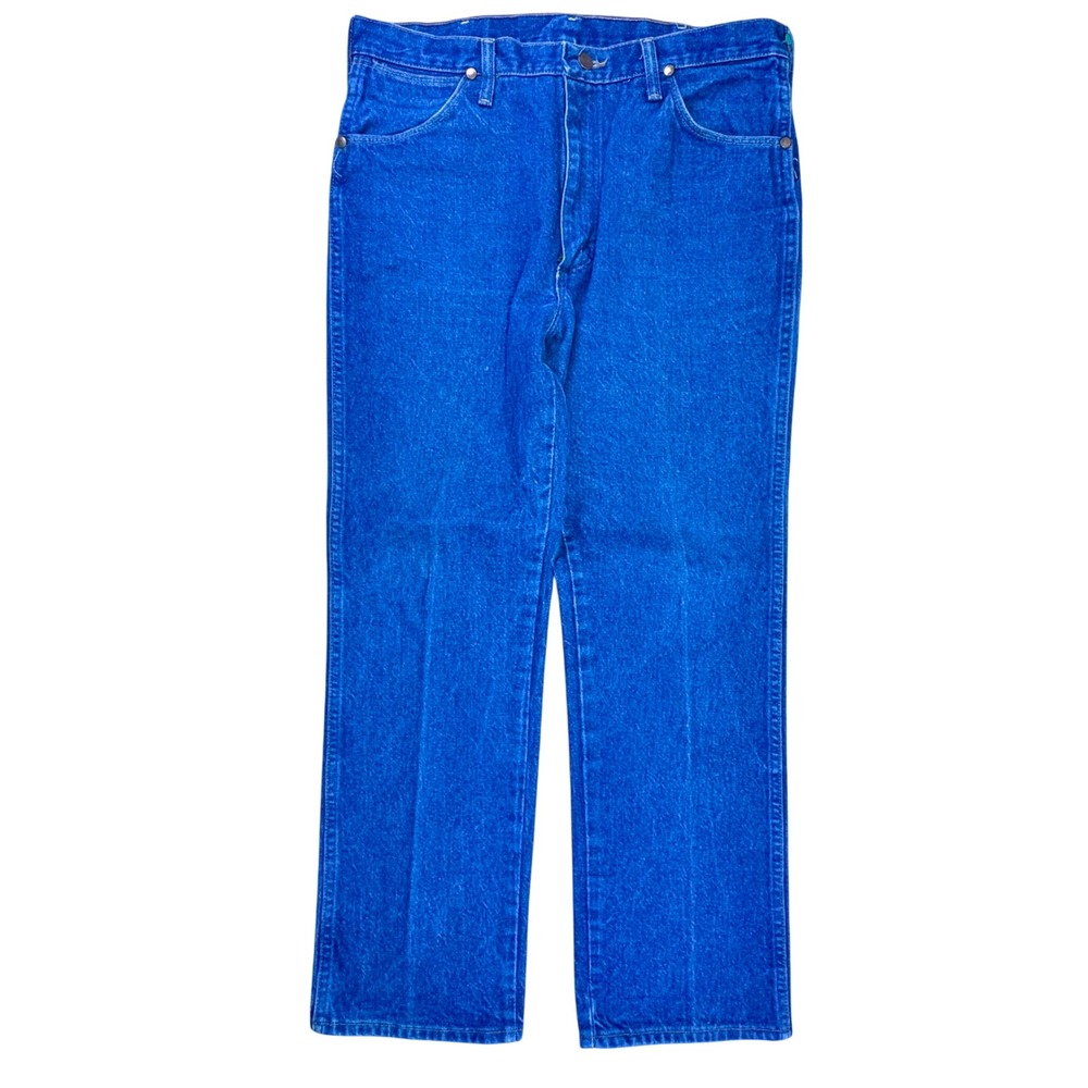Wrangler Men's 36x30 Straight Leg Jeans USA Made 100%‎ Cotton Vintage Denim
